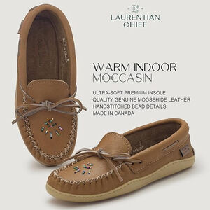 Laurentian Chief Leather Moccasins Women's Size 11